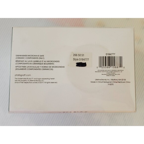 Pfaltzgraff Winterberry Happy Holidays Snowman Mug Cup And Plush Set In Box 20oz - Picture 7 of 8